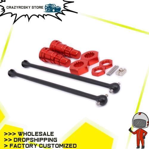 1Set Front/Rear Iron Universal Drive Shaft Joint With Stub Axle/Hub Hex And Nut For Rc Hobby Car 1/6 Traxxas X-Maxx Dogbone
