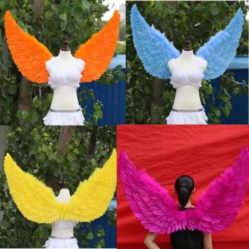 Adults feather wings Kids angel wings costume for stage performance prop