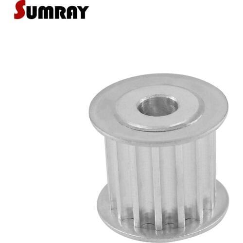 SUMRAY 5M 16T Timing Pulley 21mm Width Toothed Pulley Wheel 5/6/6.35/7/8/10/12mm Bore Aluminium Motor Pulley for CNC Machine