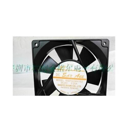 1pc new fan 109D1224H102 24V 0.25A SANYO 120*120*25 freeship