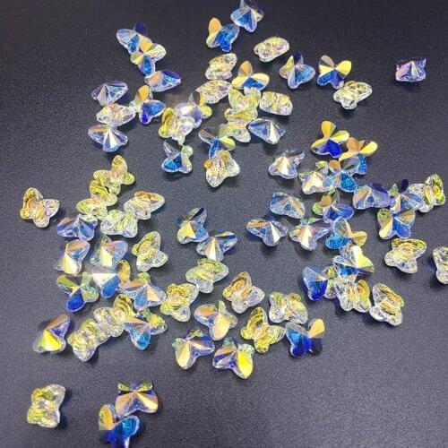 10PCS 8MM Colorful Zricon Butterfly Beads for Jewelry Making Jewelry Diy Beads Foe Making Bracelets Jewelry Accessories