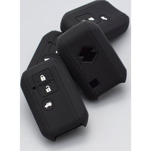 10 units Car Styling Silicon Smart Keycase Holder Protect For Suzuki 2018 ERTIGA Maruti Swift Dzire 3 Button FOB Keyless