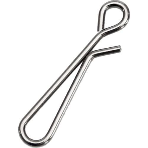 100pcs Stainless Steel Fishing Connector Swivel Lure Line Solid Pin Ring Snap Hook Rolling Carp Fish Sea Tackle Tool Accessories