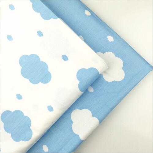 1269419,New Blue Clouds AB Printed Cotton Fabric DIY Tissue Patchwork Telas Sewing Baby Toy Bedding Quilting Tecido The Cloth