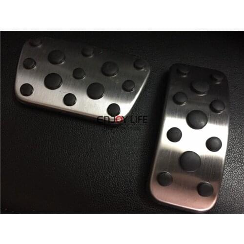 2pcs Gas Fuel Brake Foot Pedal Pads Cover AT For Toyota Camry (XV50) 2012 2013 2014 AT