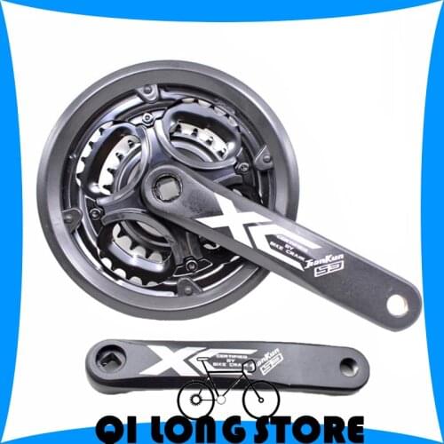 24-34-42T MTB Crankset 7/8/9 Speed Bicycle Crank Set 170mm aluminum alloy crank diamond hole Sprocket wheel Chainwheel Bike Part