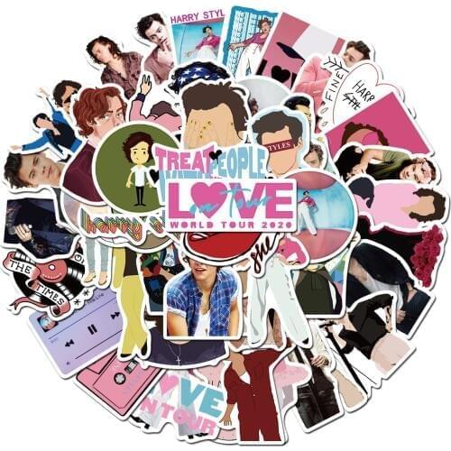 Ransitute R881 50pcs/set Singer Scrapbooking Stickers Decal For Guitar Laptop Luggage Car Fridge Graffiti Sticker