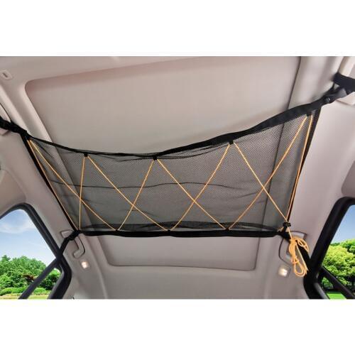 Car Ceiling Mesh Roof Interior Storage Bag Car Roof Interior Cargo Net Bag Sundries Storage Bag
