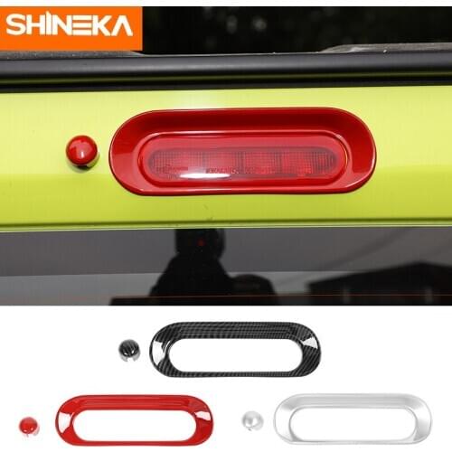 SHINEKA Car Stickers for Suzuki Jimny 2019+ ABS Car High Brake Light Decal Frame Cover Trim Fit For Suzuki jimny 2019 Accessory
