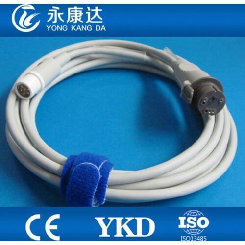 Free Shipping for Drager 7pin to BD transducer adapter IBP cable,3m
