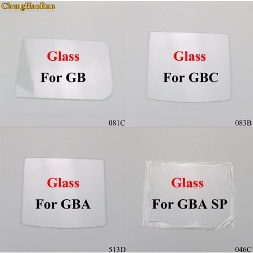 ChengHaoRan 4 models Clear Glass Material Screen Lens for Game boy Color GB/GBA/GBC/GBA SP Game Console replacement repair parts
