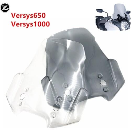 For KAWASAKI Versys 650 1000 KLE650 2015-2020 KLZ1000 2012-2020 Front Windscreen Windshield Visor Screen Shield Wind Deflector