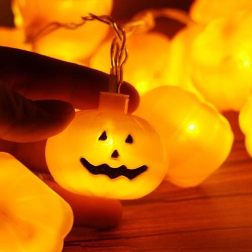 Light Garland Halloween Pumpkin Lights Trick or Treat Halloween Party Decorations Kids Gift Toy Halloween Decoration For Home