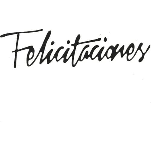 Spanish word Frame Metal Cutting Dies Embossing Folders Card Making Decor for Diy Scrapbooking