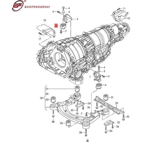 Transmission gearbox sensor mount for Audi A8 A8Q 4E0399151DF left 4E0399151DH right 4E0399151DD left