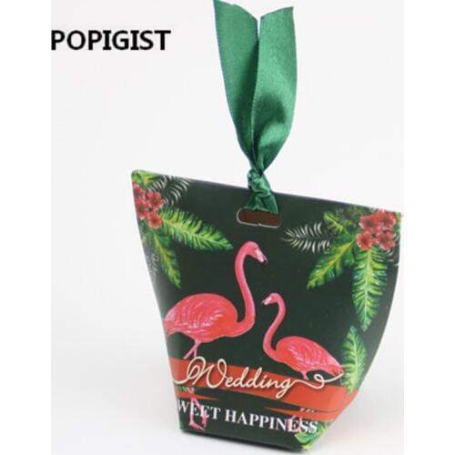 Creative Flamingo Candy Box chocolate gift boxes wedding souvenirs For wedding gifts for guests wedding favors and gifts 50pcs