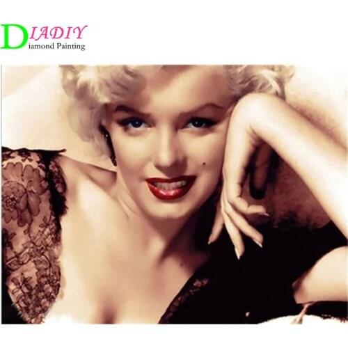 Marilyn Monroe Elvis 5D DIY Diamond Painting Famous Star Full Drill Square Diamond Embroidery Picture Of Rhinestone