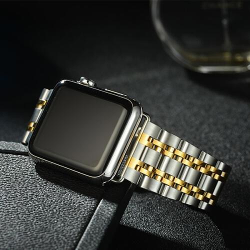 For Apple Watch Series 4 Chain Strap Metal Steel Watch Band Strap For Apple Watch Series 1 2 3 Watchband For iWatch Band 38-42mm