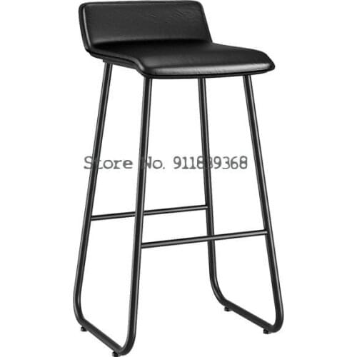 Nordic Bar Chair Iron Modern Simple Light Luxury Bar Chair Home Leisure High Stool Net Red Bar Stool Soft