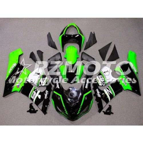 New ABS Motorcycle Fairing kit Fit For Kawasaki Ninja ZX6R 636 ZX-6R 2005 2006 05 06 Bodywork Set Custom Green Black Cool