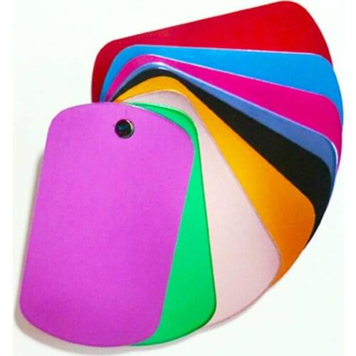 New Arrivals Top Sale Multi Color Small MOQ Blank Metal Dog Tags and Cat Tag