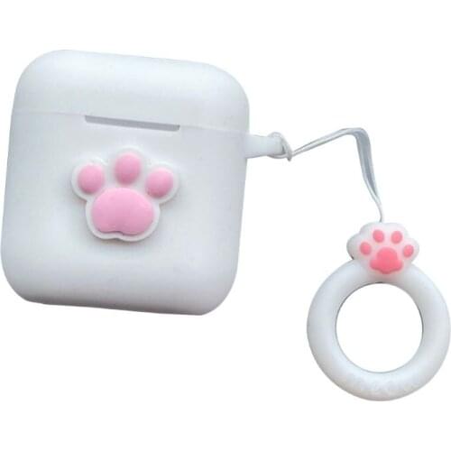 Flip-open Cover Cute Cartoon Protective Case Silicone Shell for QCY T8 Earphones