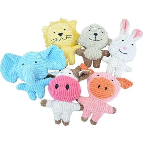 Plush Squeaky Dog Chew Toys Funny Cute Animals Pet Puppy Bite Interactive Toy Pets Dogs Sounding Accessories Supplies