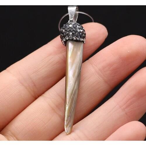 New Style Natural Shell Pendant Mother Of Pearl Semi-Precious Pendant For Jewelry Making DIY Necklace Earrings Accessory