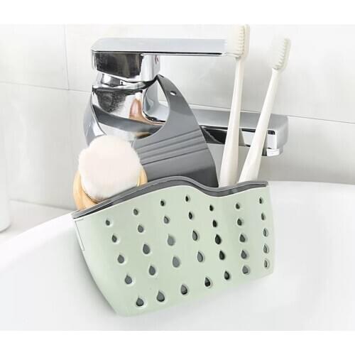 Kitchen&Bathroom Sink Shelf Soap Sponge Rack Kitchen Tools Sink Drain Basket Rack Drying Rack Organizer Hanging Basket