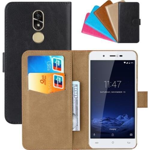 Luxury Wallet Case For Cubot R9 PU Leather Retro Flip Cover Magnetic Fashion Cases Strap