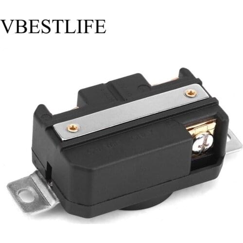 Female Wall Receptacle Socket NEMA L6-30R 30A 250V Locking Electrical Female Plug for Generator Cord Assembly