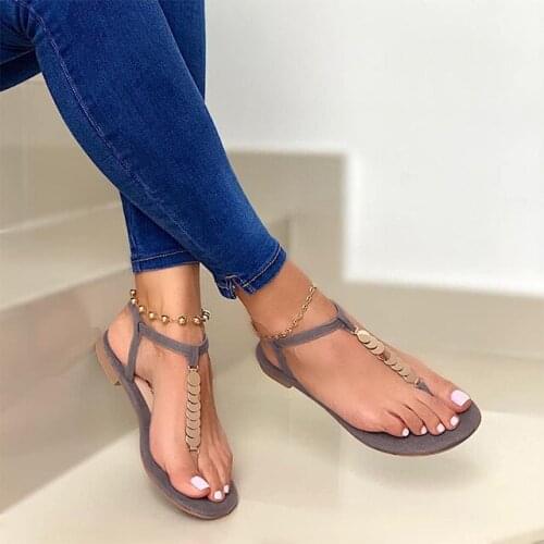 Autumn Women Flat Sandals Clip Toe Flip Flops Sandal Woman Buckle Beach Ladies Sandalias Hot Summer Shoes 2021 New Fashion