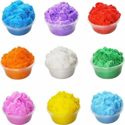 Silk mud brushed mud slime Slime thousand silk mud solid color monochrome snowflake mud pineapple DIY vent mud toys