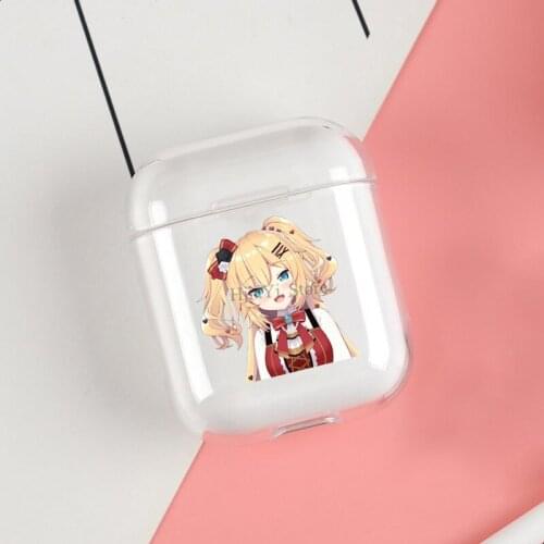 Cute Akai Haato Soft TPU Case For Apple Airpods 1/2 Protective Cases Bluetooth Wireless Earphone Cover