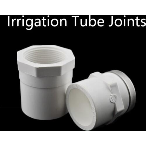Irrigation Tube Joints Hex UPVC Direct Connector Garden Water Pipe Connectors PVC Water Supply Pipe Fittings 1 Pcs