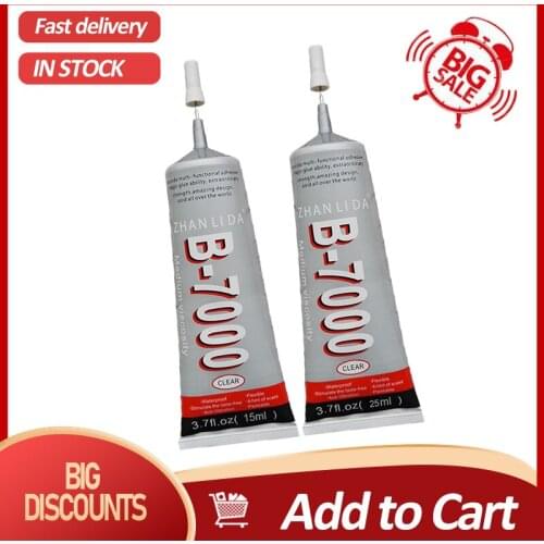 Super Glue Surface Upgrade B7000 Multi-function Strong Adhesive Fast Instant Transparent Epoxy Resin Glue Repair Phone Screen
