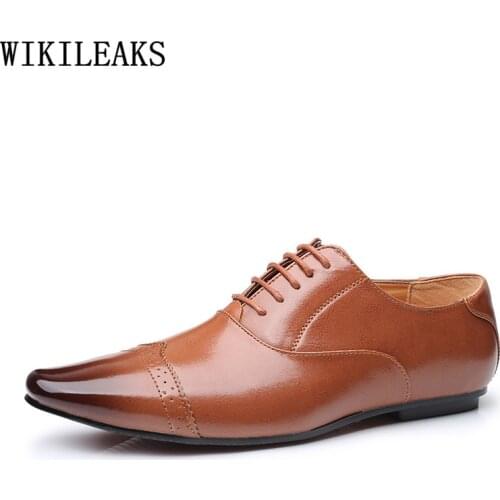 Brogue Shoes Men Wedding Dress Formal Shoes Men Dress Shoes Leather Business Suit Office 2021 Zapatos Casuales De Los Hombres