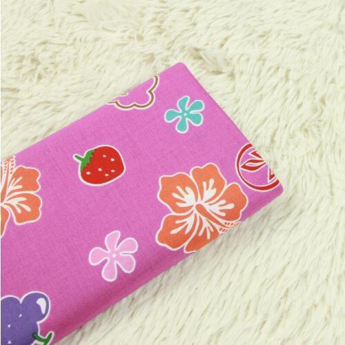High quality plain cotton fabric Fruit printing tissu one-piece dress Handmade DIY patchwork bag quilting fabric