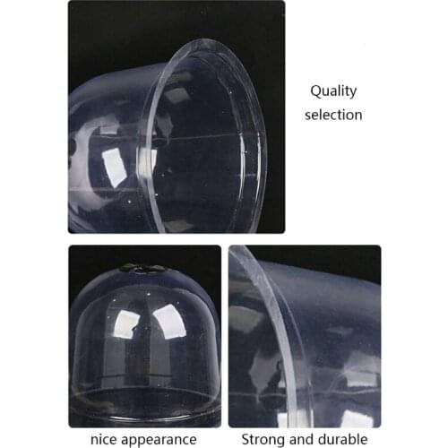 W3JE Plastic Plant Thermostat Bell Cover Protective Garden Cloche Dome Shelter Shade
