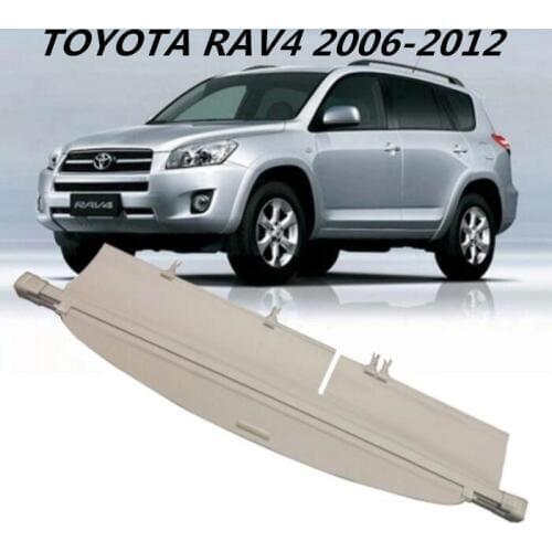 Car Rear Trunk Security Shield Cargo Cover For TOYOTA RAV4 2006 2007 2008 2009 2010 2011 2012 Black Beige