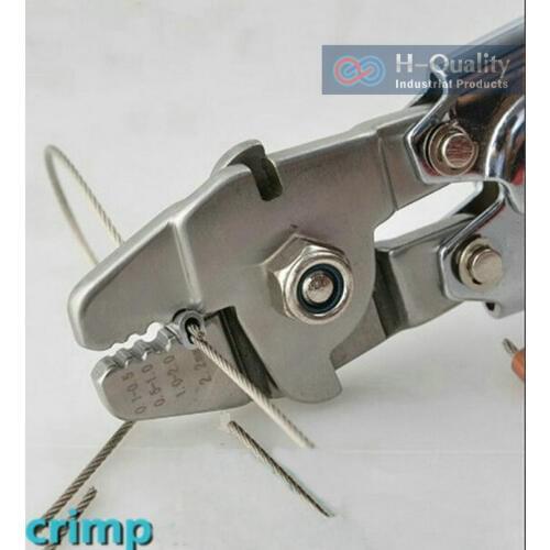 Ferrule Sleeves Crimping Tool Clamp Tool+Steel Wire Rope Cut Working For 0.5MM-2.2MM Size Steel Wire Rope And Ferrule Sleeves