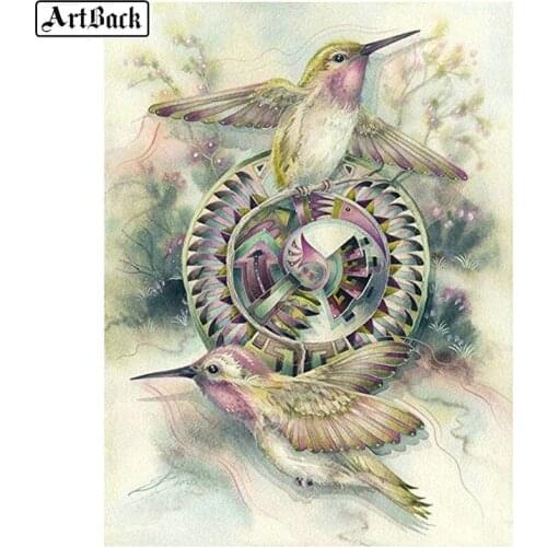 5d diy diamond painting hummingbird picture decoration full square diamond diamond embroidery 3d full round diamond mosaic