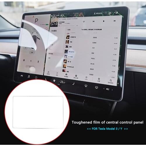 Car Screen Tempered Glass Protector Film Navigation Touch Screen Center Control LCD Screen Car Accessories for Tesla Model 3/Y