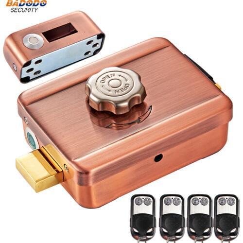 433Mhz Smart wireless remote control door lock Electric lock door lock keyless anti-theft door lock home office villa security
