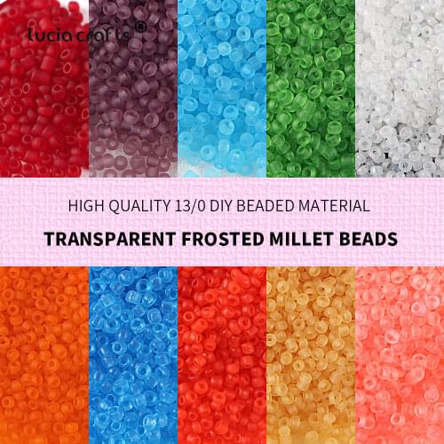 2mm 1000pcs Transparent Matte Colors Glass Seedbeads Uniform Round Spacer Beads For DIY Jewelry Making Sewing Craft B02
