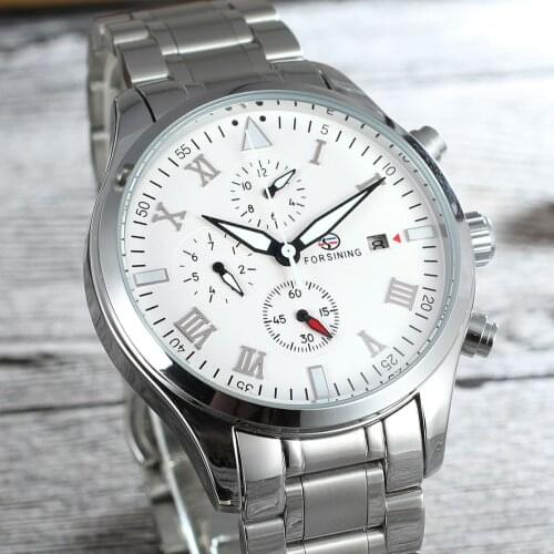 Forsining Tourbillon Design Fashion Casual Automatic Mechanical Mens Watches Multifunction Waterproof Man Clock Relogio Masculi