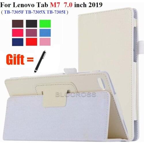 Case For Lenovo Tab M7 2019 Tablet Case for Lenovo TB-7305F TB-7305X TB-7305I 7.0 inch Stand Cover Protective Shell with Stylus