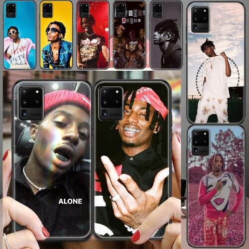 Playboi Carti Rapper Phone case For Samsung Galaxy Note 4 8 9 10 20 S8 S9 S10 S10E S20 Plus UITRA Ultra black fashion coque
