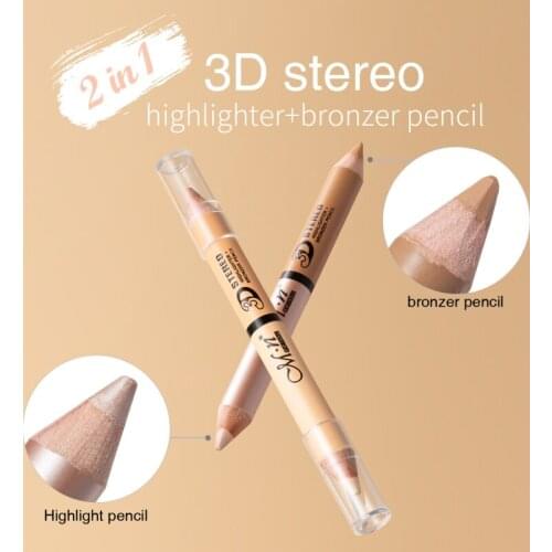 Double Ended Eyes Concealer Pencil Wooden Made Handle Soft Face Cream Contour Brighten Concealer Pen Cosmetics Beauty Tools