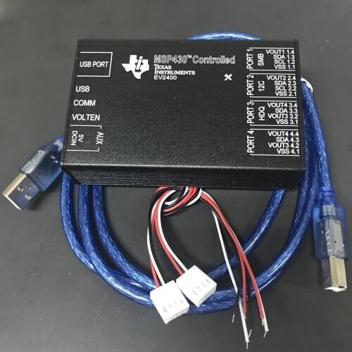EV2400 MSP430 Controlled Battery Repair Decryption Unlocking Instrument Programmer Drone Communication Box Smbus Tools